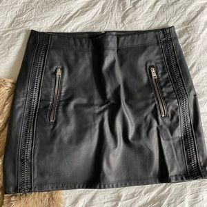 Leather Express mini skirt
